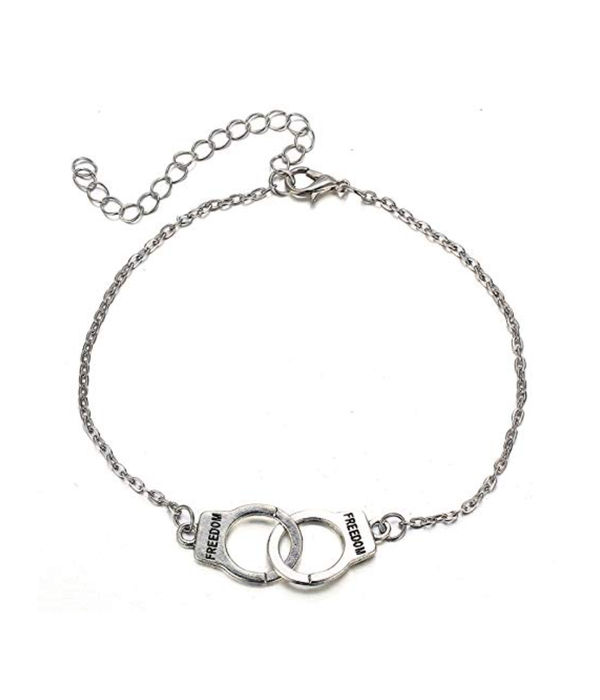 YouBella Jewellery Bohemian Anklet for Girls and Women (Silver) (YBANK_60005)